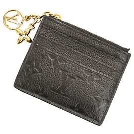 Louis Vuitton Monogram Empreinte Card Case in Black Black