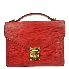 Louis Vuitton Monceau Handtasche aus Epi-Leder BB Rot