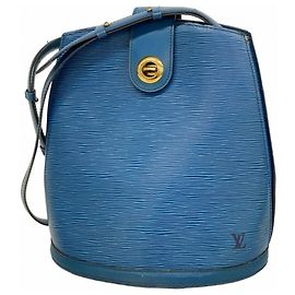 Sac à l'épaule Louis Vuitton Epi Cluny Bleu