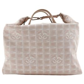 Chanel New Travel Line Boston Bag Beige