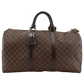 Bolsa Boston Louis Vuitton Keepall 50 Marrom