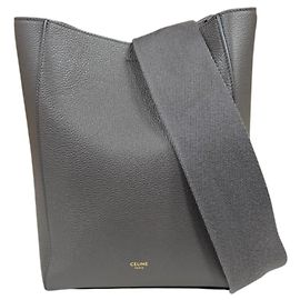 Céline Celine Sangle kleiner Eimer-Schulterbeutel Braun