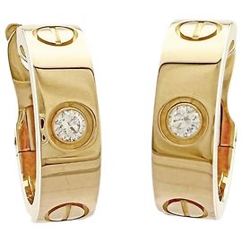Orecchini Love Hoop Cartier Classic Model D'oro