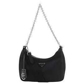 Borsa a tracolla Prada Saffiano Re-Edition 2005 Nero