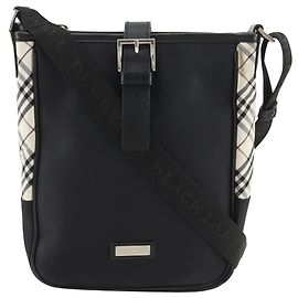 Burberry Black Label Nova Check Shoulder Bag Black