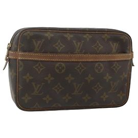 LOUIS VUITTON Monogram Compiegne 23 Pochette M51847 LV Auth 178356 Monogramme