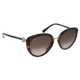 Bulgari BVLGARI Tortoise Pattern Sunglasses plastic Brown Auth BA12628A Brown
