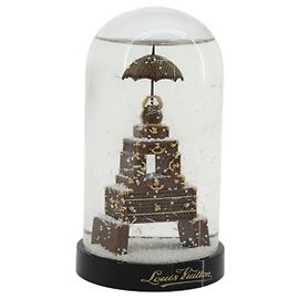 LOUIS VUITTON Trunk Torre Eiffel Snow Globe plastica Clear LV Auth mr2481V Altro