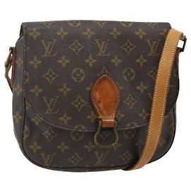 LOUIS VUITTON Monogram Saint Cloud GM Schultertasche M51242 LV Auth 178756 Monogramm