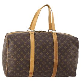 LOUIS VUITTON Monogram Sac Souple 45 Boston Bag M41624 LV Auth 178493 Monograma