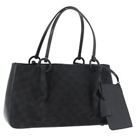 GUCCI GG Canvas Tote Bag Black 94898 Auth hk3714 Black