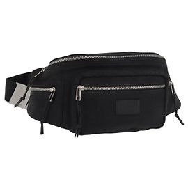 Borsa a tracolla SAINT LAURENT Tela Nero Argento 581375 Auth hk3728A Nero Argento