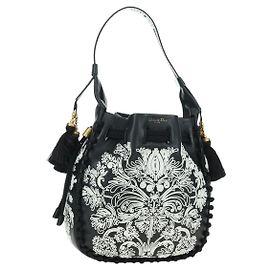 Christian Dior Shoulder Bag Leather Black Gold Auth 178502SM Black Golden