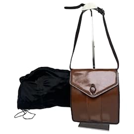Sac à bandoulière en cuir vintage Yves Saint Laurent marron Marron