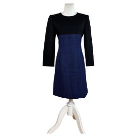 Vintage Givenchy Wollkleid Schwarz Schwarz