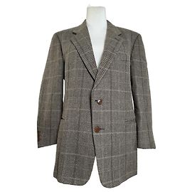 Vintage Givenchy Wool Blazer Brown Brown
