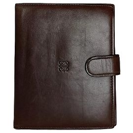 Vintage Loewe Smooth Wallet Brown Brown