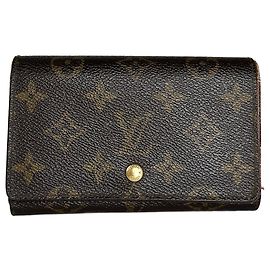 Louis Vuitton Monogram Canvas Wallet Brown Brown