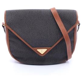 Yves Saint Laurent Schultertasche braun und grau Braun