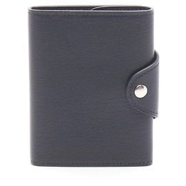 Hermès Hermes Iliade Compact Black Tri-fold Wallet Black