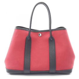 Hermès Hermes Garden Party TPM Tote Bag Red Blue Dark red Navy blue