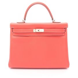 Hermès Sac à main Hermes Candy Kelly 35 Marron Rose