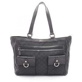 Sac cabas Abbey GG Pattern Gucci Noir