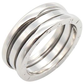 Bulgari Anel Bvlgari B-zero1 em prata e ouro branco 18K Prata