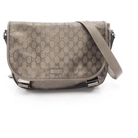 Bolsa de Ombro Gucci GG Imprime Marrom