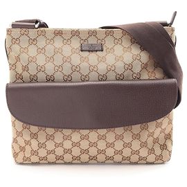 Borsa a tracolla Gucci GG Canvas Marrone Beige