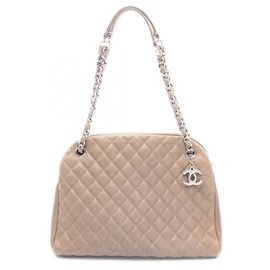 Bolsa Chanel Matelassé Cinza Marrom