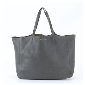 Céline Sac cabas en cuir Celine Horizontal Vert Kaki