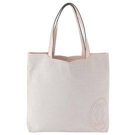 Cartier Must Line Ledertote Bag Pink Beige