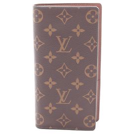 Louis Vuitton Portefeuille Brazza Monogram Long Wallet Brown