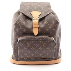 Louis Vuitton Montsouris GM Monogram Rucksack/Handtasche Braun