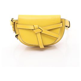 Sac banane mini Loewe Gate Dual Jaune
