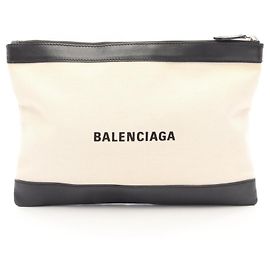 Clutch Balenciaga Navy Clip M Second Bag Nero Crudo