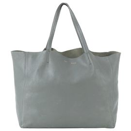 Céline Bolsa Tote Celine Horizontal em couro Marrom