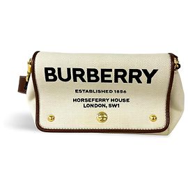 Burberry Horseferry Bum Printed Canvas mini Beige