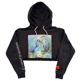 Heron Preston Sudadera con Estampado de Garzas Negro