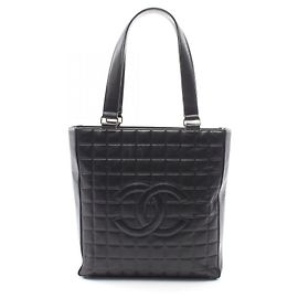 Sac cabas Chanel Black Chocolate Bar Noir