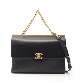 Borsa a tracolla 2-Way Matelassé Chanel in nero Nero