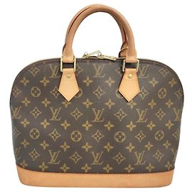 Louis Vuitton Alma Handbag Monogram Canvas PM Brown