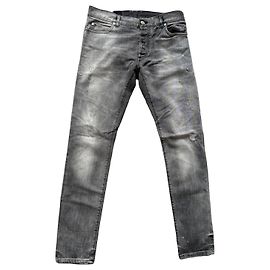 Vaqueros Slim Balmain Gris Lavado Gris Azul oscuro