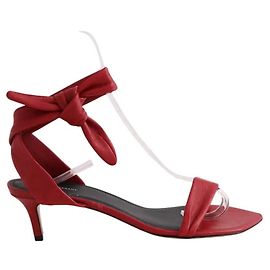Isabel Marant Red Leather Heels Red
