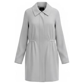 Akris Light Grey Lightweight Jacket with Hood Grey