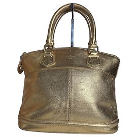 Louis Vuitton Alma BB sac à main cuir doré Doré