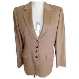 Agnona Blazer 100% Cachemir Camello