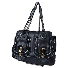 Fendi Borsa Baguette Pelle Nera Nero