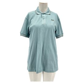 Polo in cotone blu Lacoste x Golf Le Fleur Blu